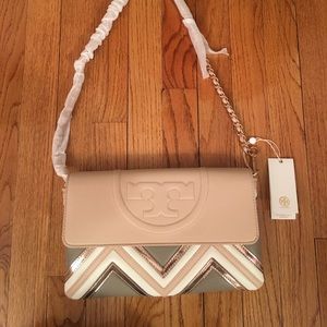 NWT Tory Burch Authentic Fleming Geo Bag/Clutch